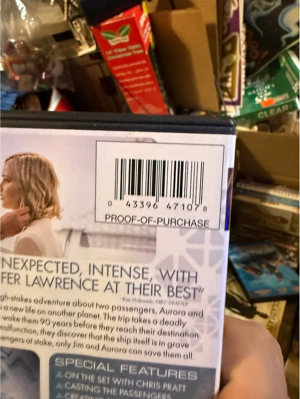 Passengers DVD Movie Jennifer Lawrence Chris Pratt